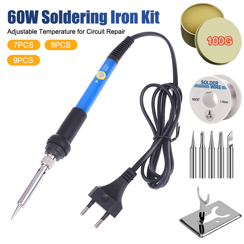 Diy Electronics Tools - Soldador de temperatura ajustable 220V 60W,