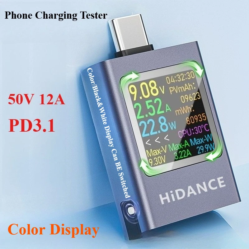 Logic Analyzer Usb - 13 en 1 DC 4,5-50V 0-12A