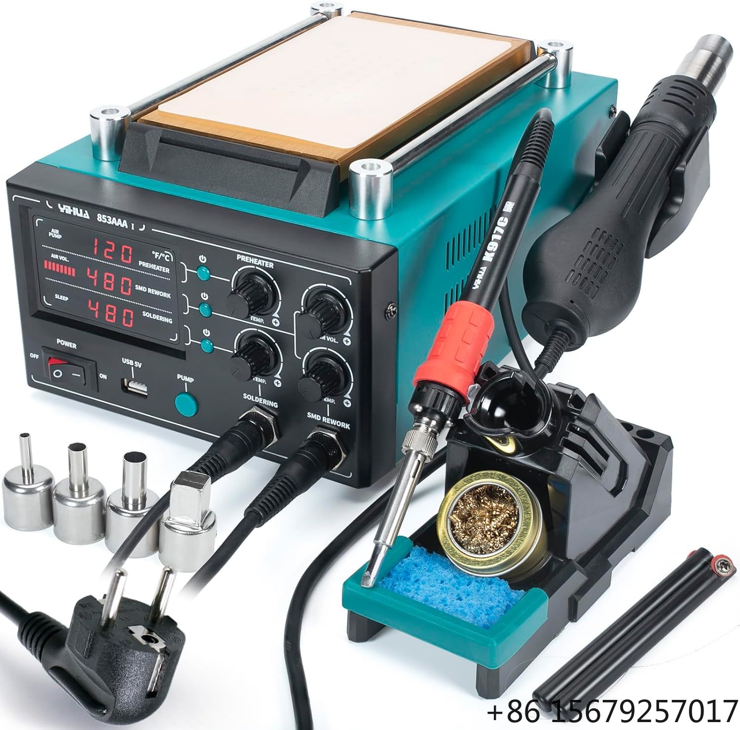 Hot Air Rework Station - YIHUA 853AAA-I Versión Básica 3 en