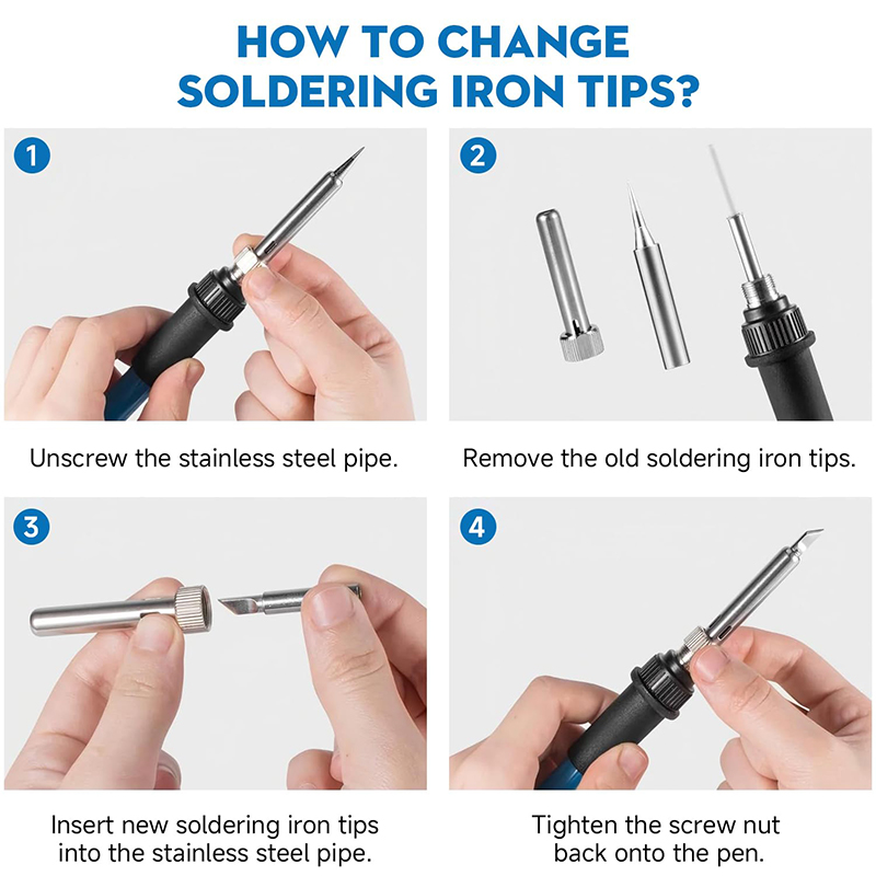 Soldador de temperatura ajusta - Diy Electronics Tools reseña y precio