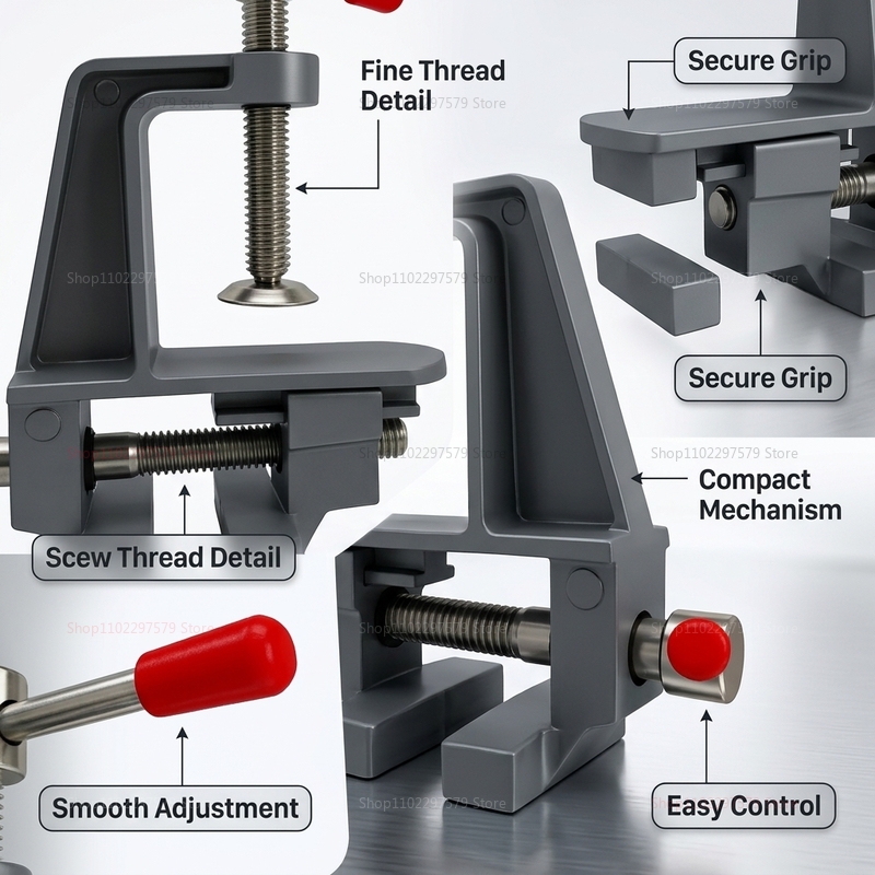 Mini Tornillo de Banco de Alum - Diy Electronics Bench reseña y precio