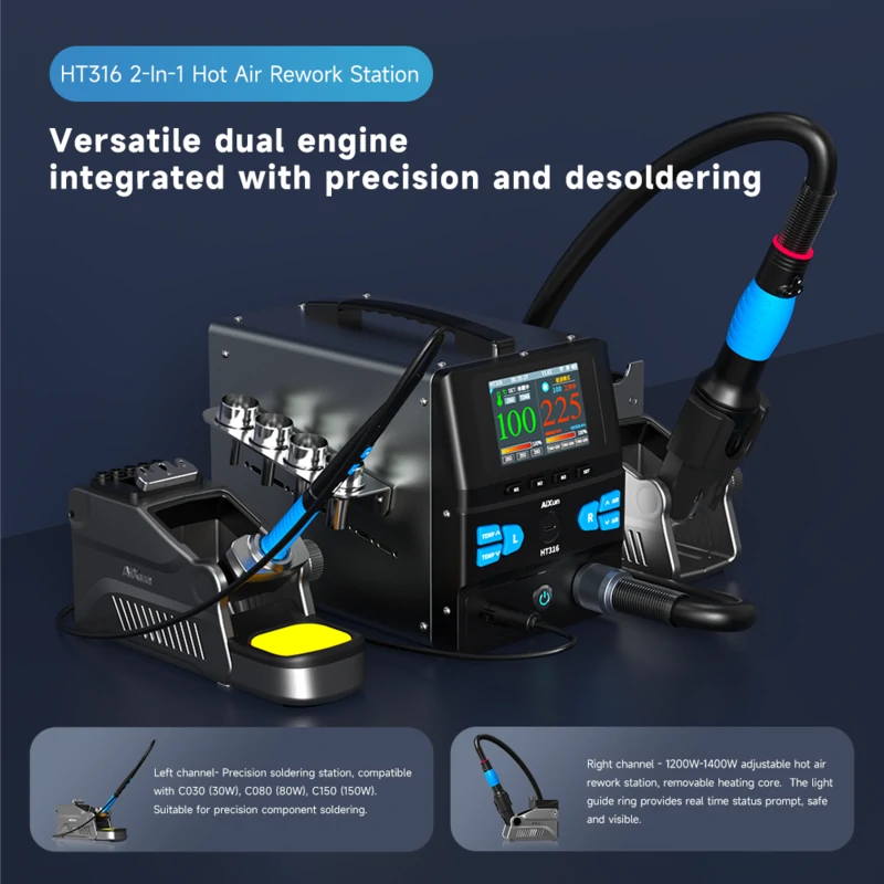 Aixun HT316 1400W Estación de  - Hot Air Rework Station reseña y precio
