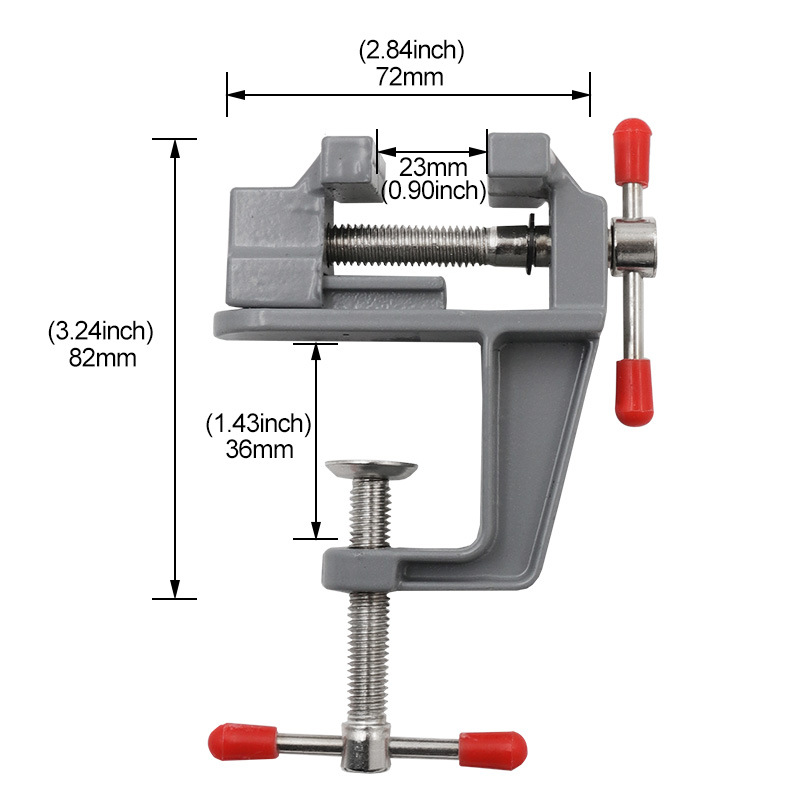 Mini Tornillo de Banco de Alum - Diy Electronics Bench reseña y precio