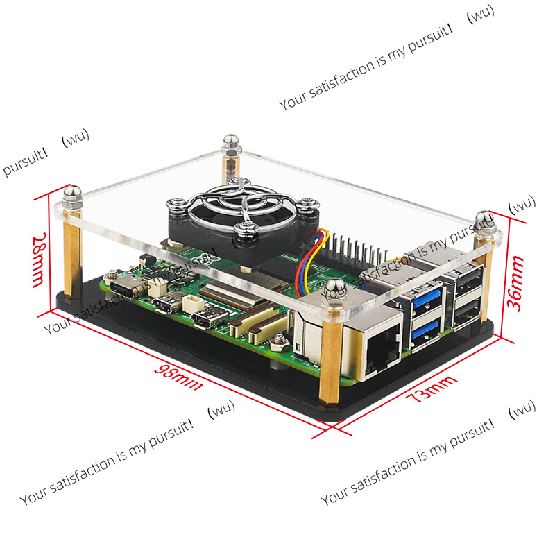 Carcasa Acrílica Transparente  - Diy Electronics Raspberry Pi reseña y precio