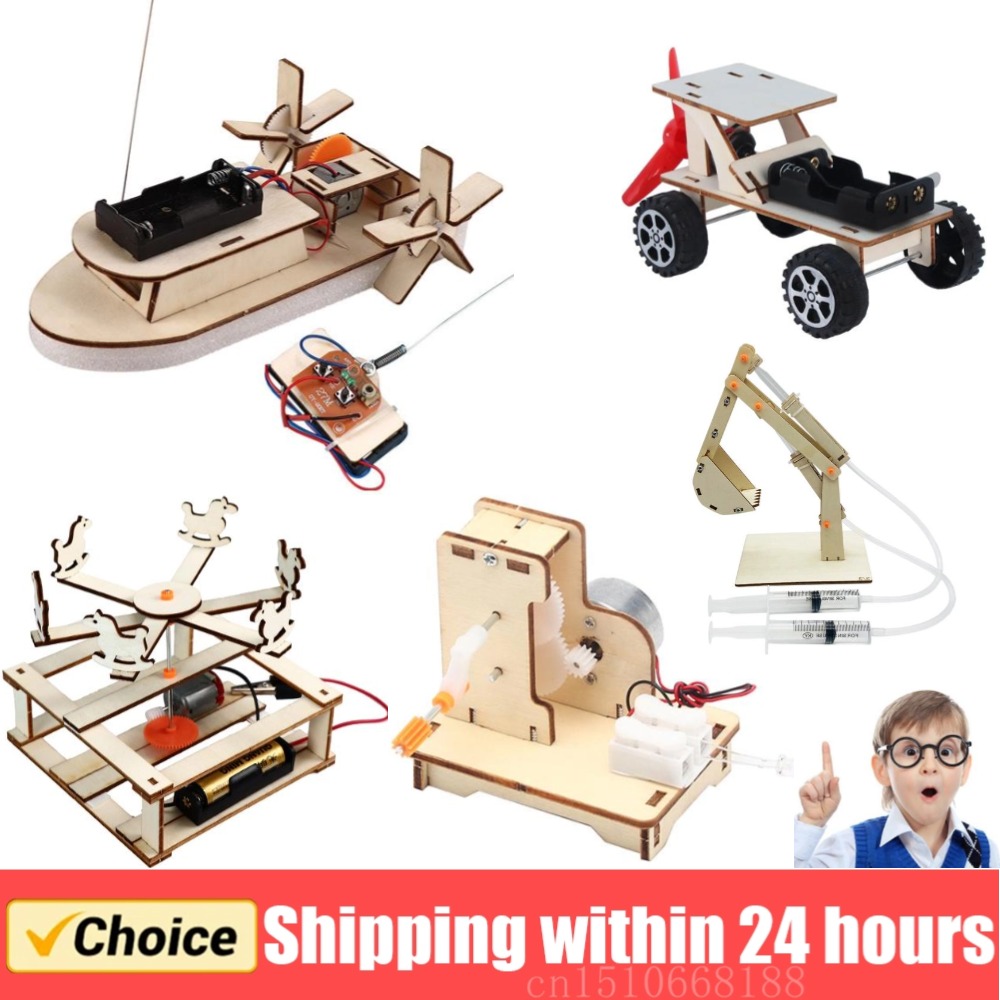 Modelo de barco de madera para - Diy Electronics Kids reseña y precio