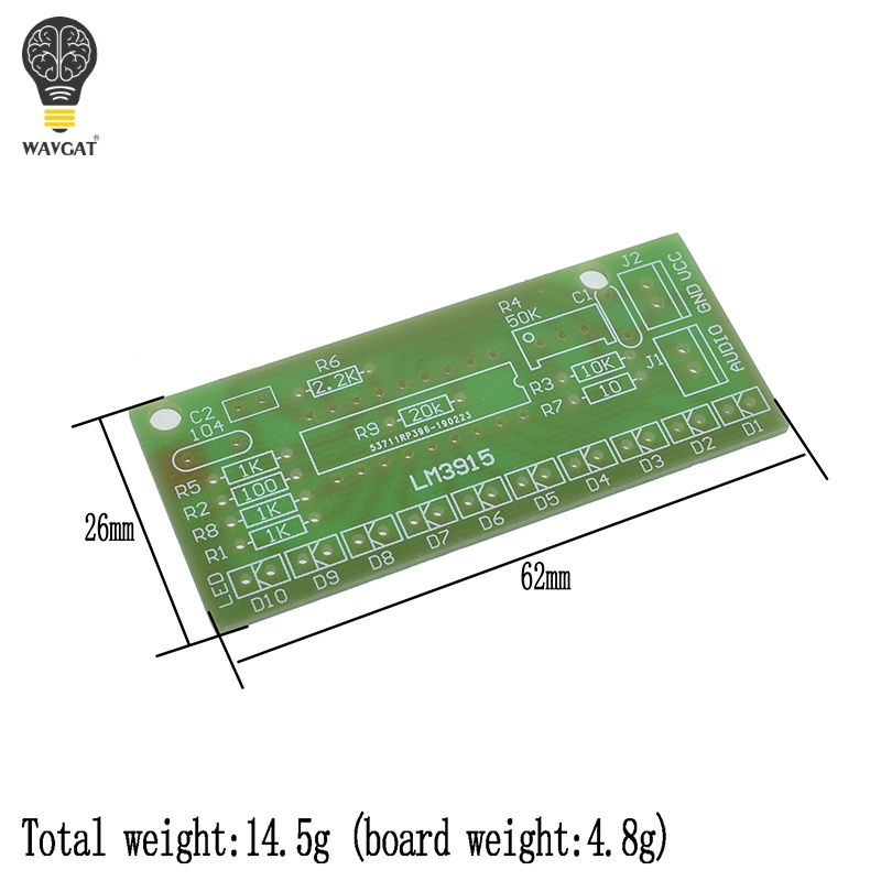 LM3915-Kit de indicadores de n - Diy Audio Electronics Kit reseña y precio