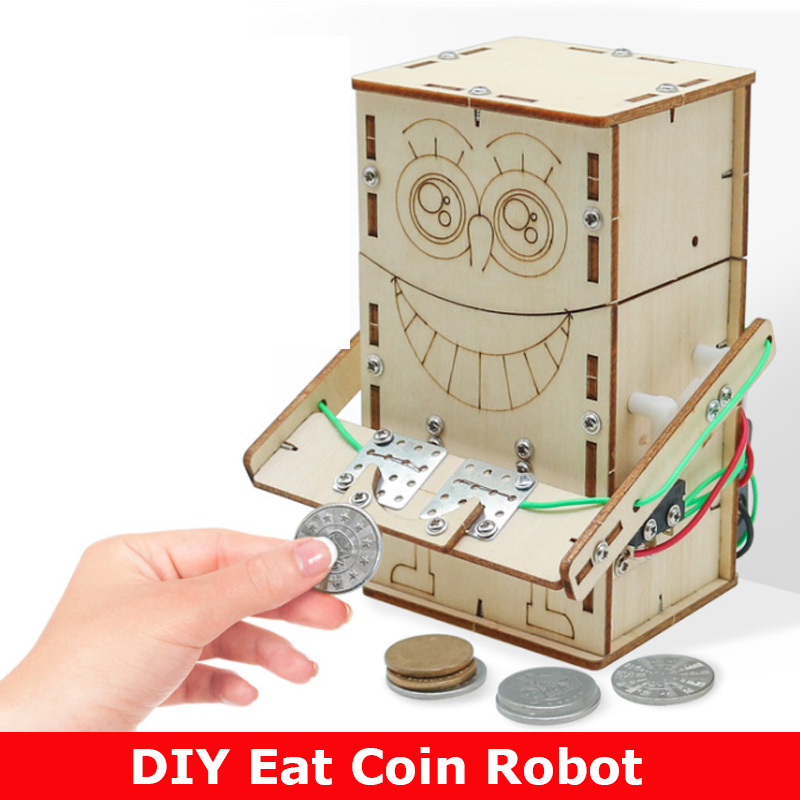 Robot de monedas de alimentaci - Diy Electronics Kids reseña y precio