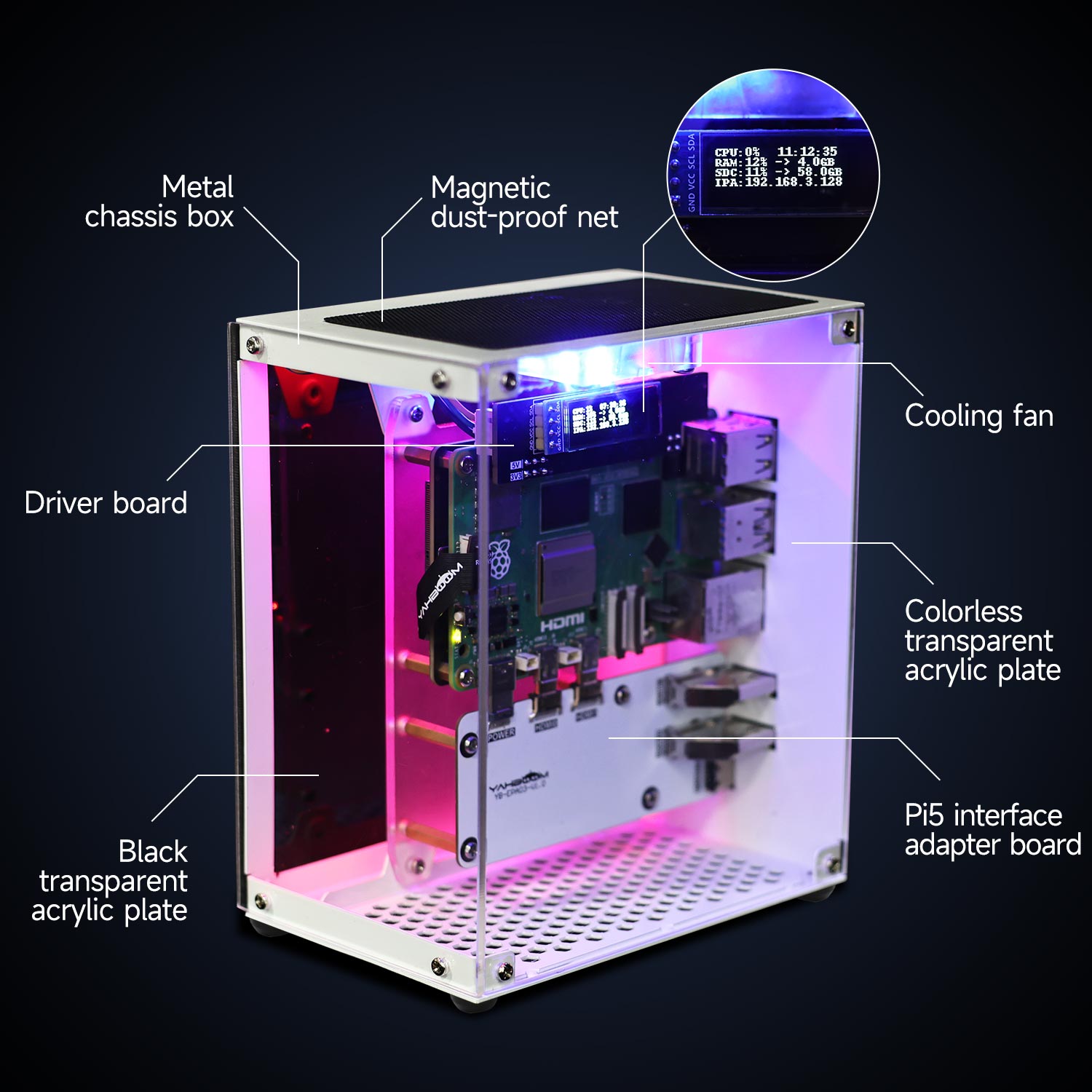 Kit protector de carcasa Raspb - Diy Electronics Raspberry Pi reseña y precio